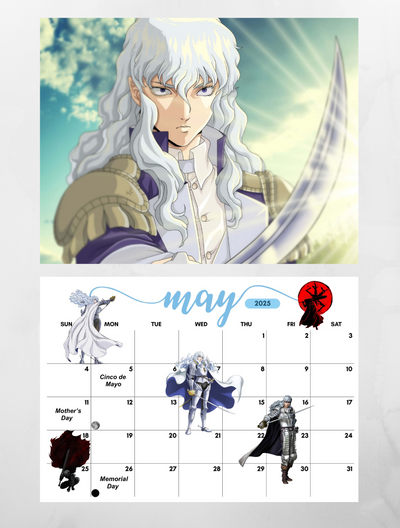 Berserk 2025 Wall Calendar