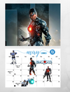 Justice league wall calendar 2025