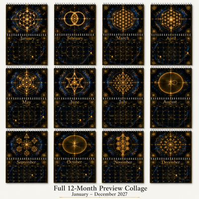 Sacred Geometry Calendar 2027