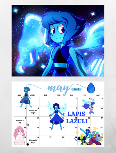 Steven Universe wall calendar 2025