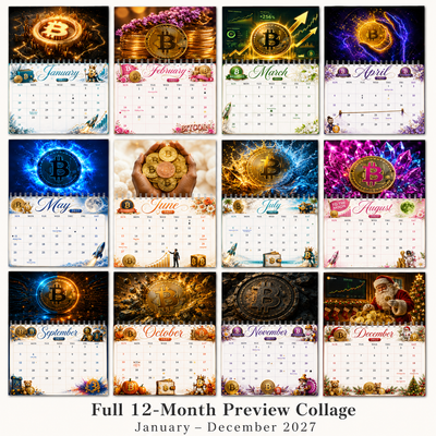 Bitcoin Is King Wall Calendar 2027