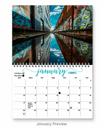 Graffiti Wall Calendar 2027 – Art Is Life | 12 Months of Bold Urban Street Art