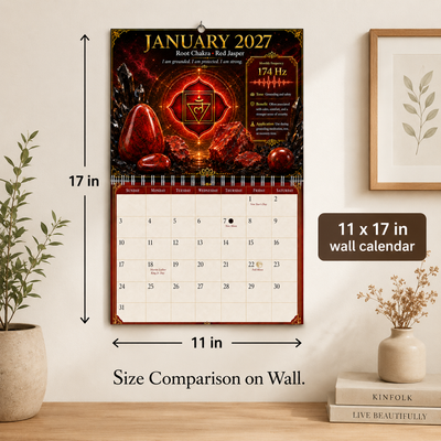 Chakra and Crystals Wall Calendar 2027