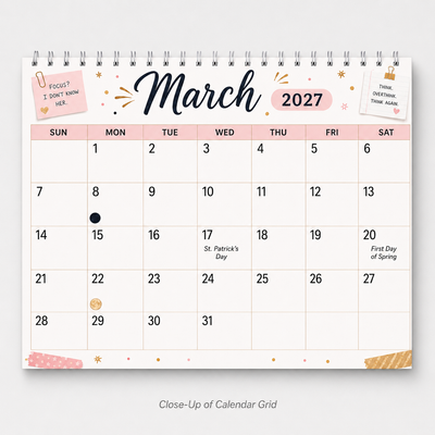 Funny Cat Attitude Wall Calendar 2027