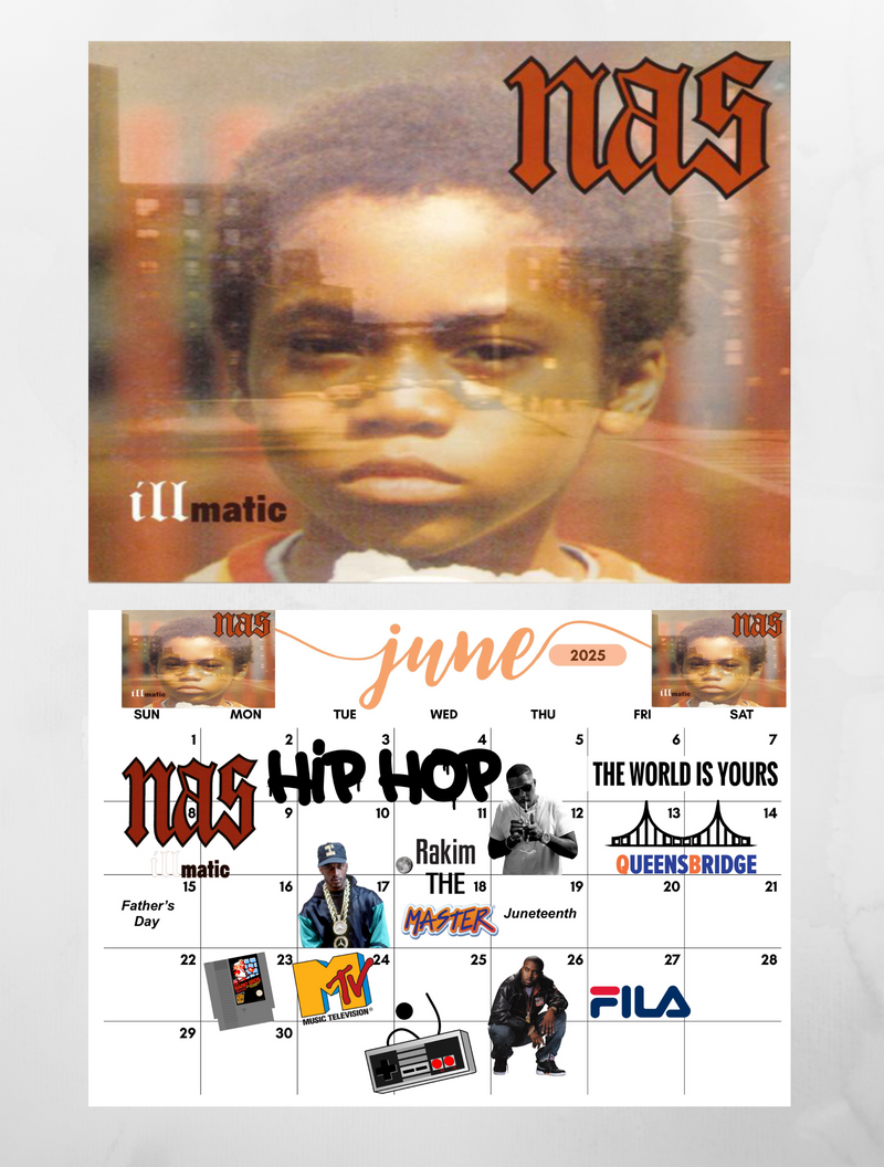 90’s HipHop Wall Calendar 2025 Jays Calendars