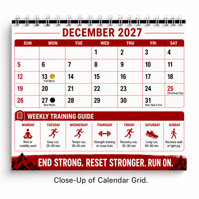 2027 Running Training Calendar — 5K, 10K, Half & Full Marathon Training Guide