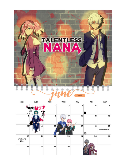 Talentless Nana Wall Calendar 2027 featured design detail — 2027 wall calendar interior artwork by Jays Calendars