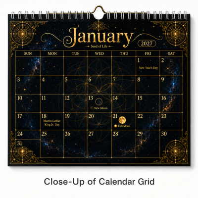 Sacred Geometry Calendar 2027