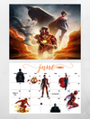 Justice league wall calendar 2025