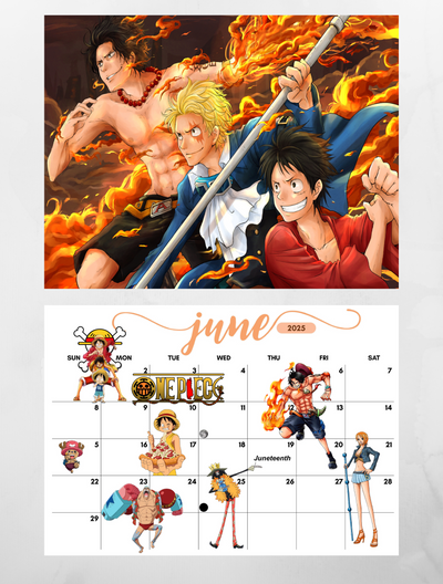 One Piece 2025 Wall Calendar