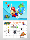 Super Mario Bros 2025 wall Calendar