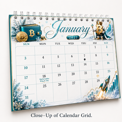 Bitcoin Is King Wall Calendar 2027