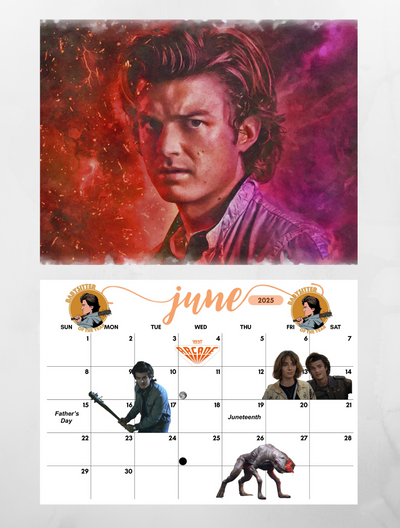 Stranger Things 2025 wall calendar