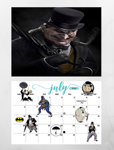 DC Super Villians 2025 Wall Calendar