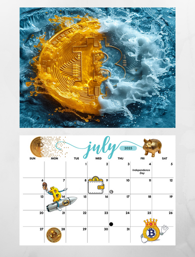 Bitcoin is king Wall calendar 2025