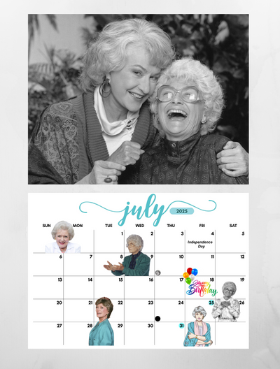 The Golden Girls Wall Calendar 2025