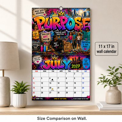 Words of Power 2027 Wall Calendar — 12 Months of Bold Art & Daily Motivation