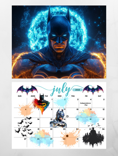 Batman wall calendar 2025