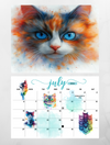 Cats wall calendar 2025