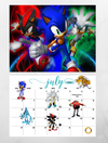 Sonic The Hedgehog 2025 Calendar