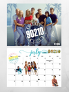 FAVORITE 90’s TV SHOWS 2025 wall calendar