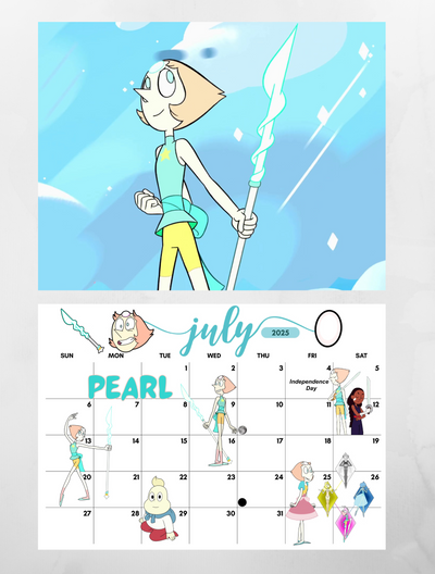 Steven Universe wall calendar 2025