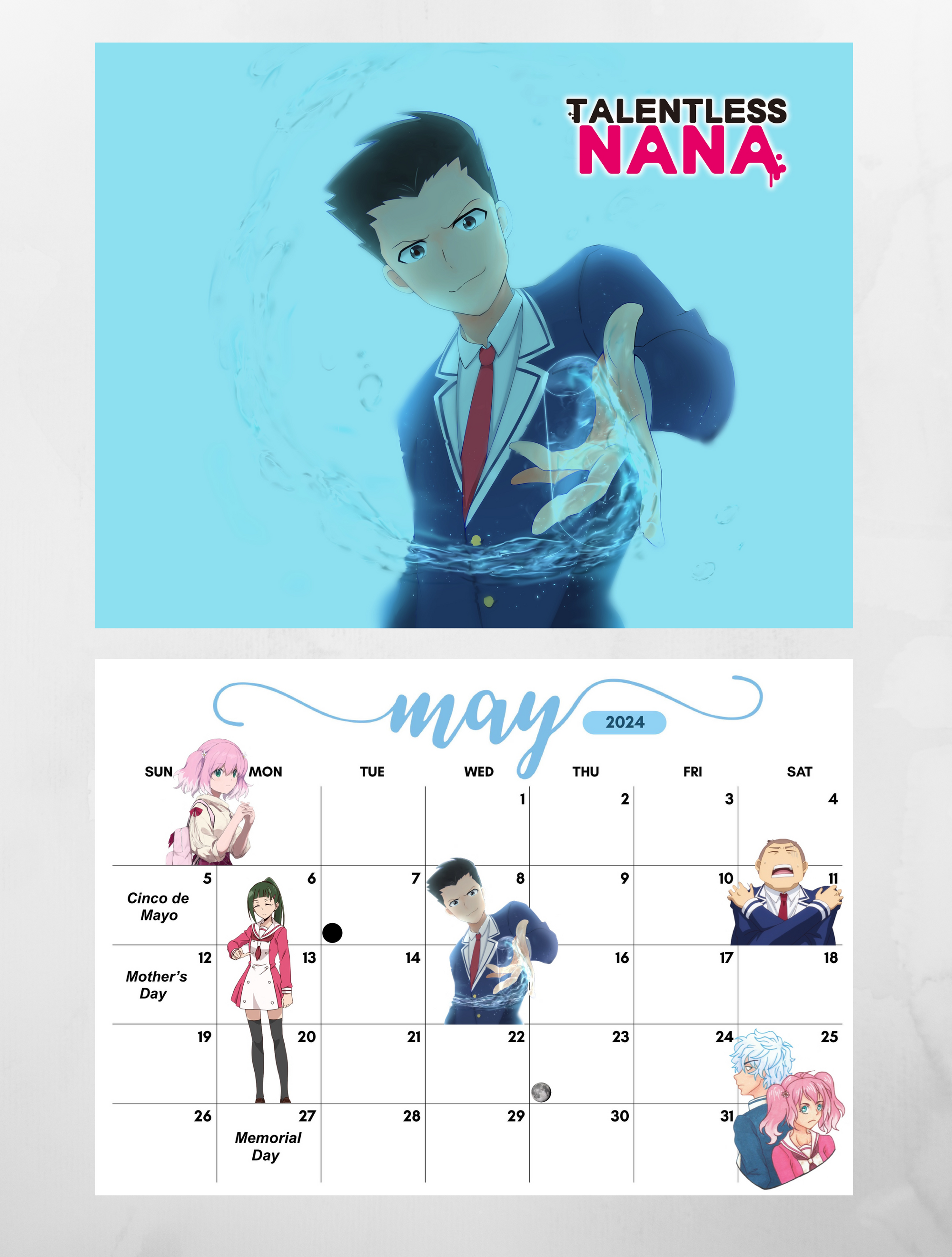 Calendário – Dark Animes