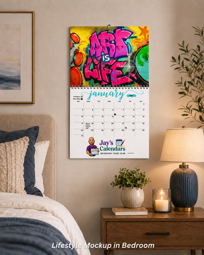 Graffiti Wall Calendar 2027 – Art Is Life | 12 Months of Bold Urban Street Art