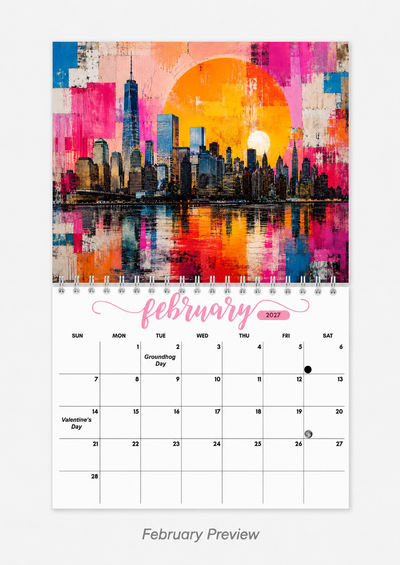 City View Wall Calendar 2027