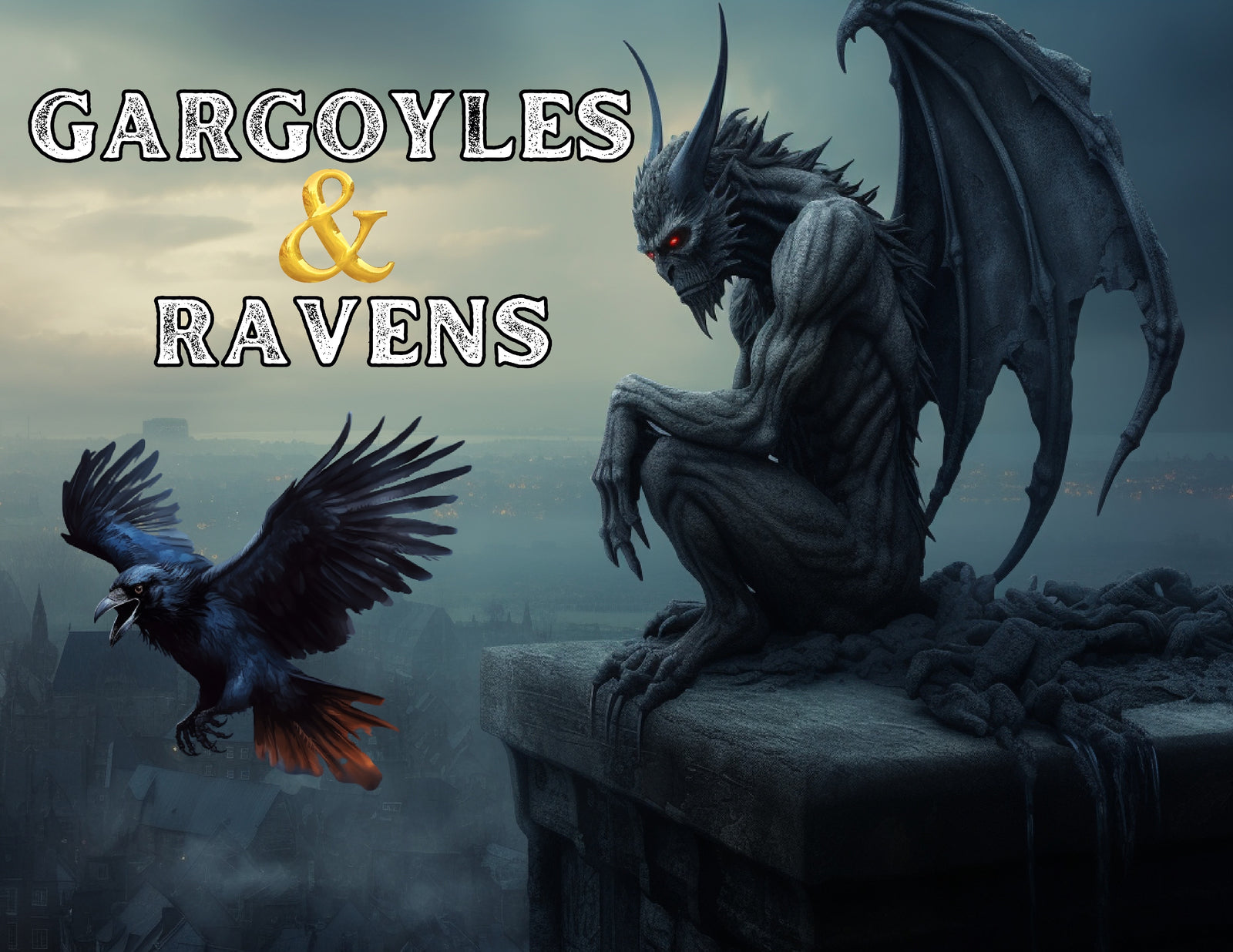 Gargoyles and Ravens 2026 Wall Calendar