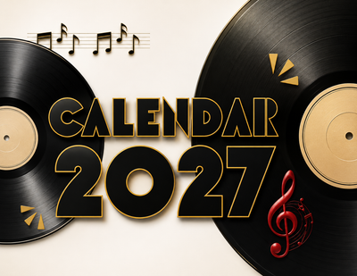 Vinyl Wall Calendar 2027