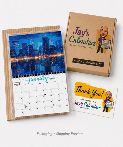 City View Wall Calendar 2027