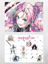 Demon Slayer 2025 Wall Calendar