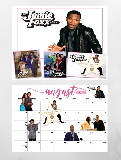 BLACK 90’s TV SHOWS 2025 Wall Calendar