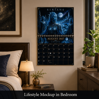 Alien Races Calendar 2027 — 12 Cosmic Civilizations | 11x17 Spiral-Bound Wall Calendar