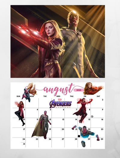 Avengers Endgame Wall Calendar 2025