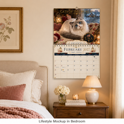 Cats of the World Wall Calendar 2027