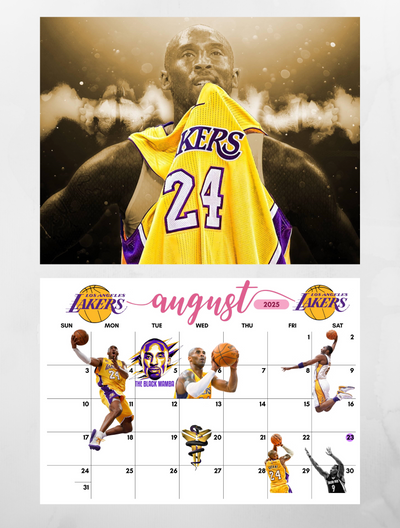 NBA legends Top 12 wall calendar 2025