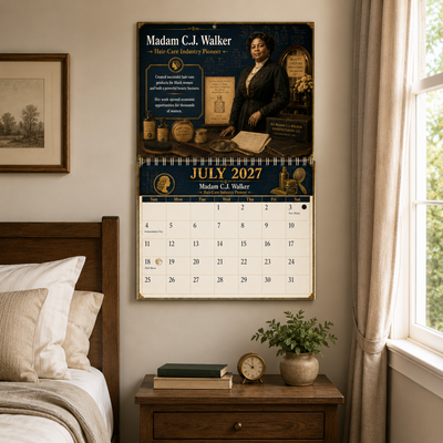Black Inventors 2027 Wall Calendar — 12 Minds That Changed Everyday Life | 11x17 Spiral-Bound