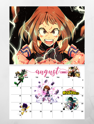 My Hero Academia 2025 Wall Calendar