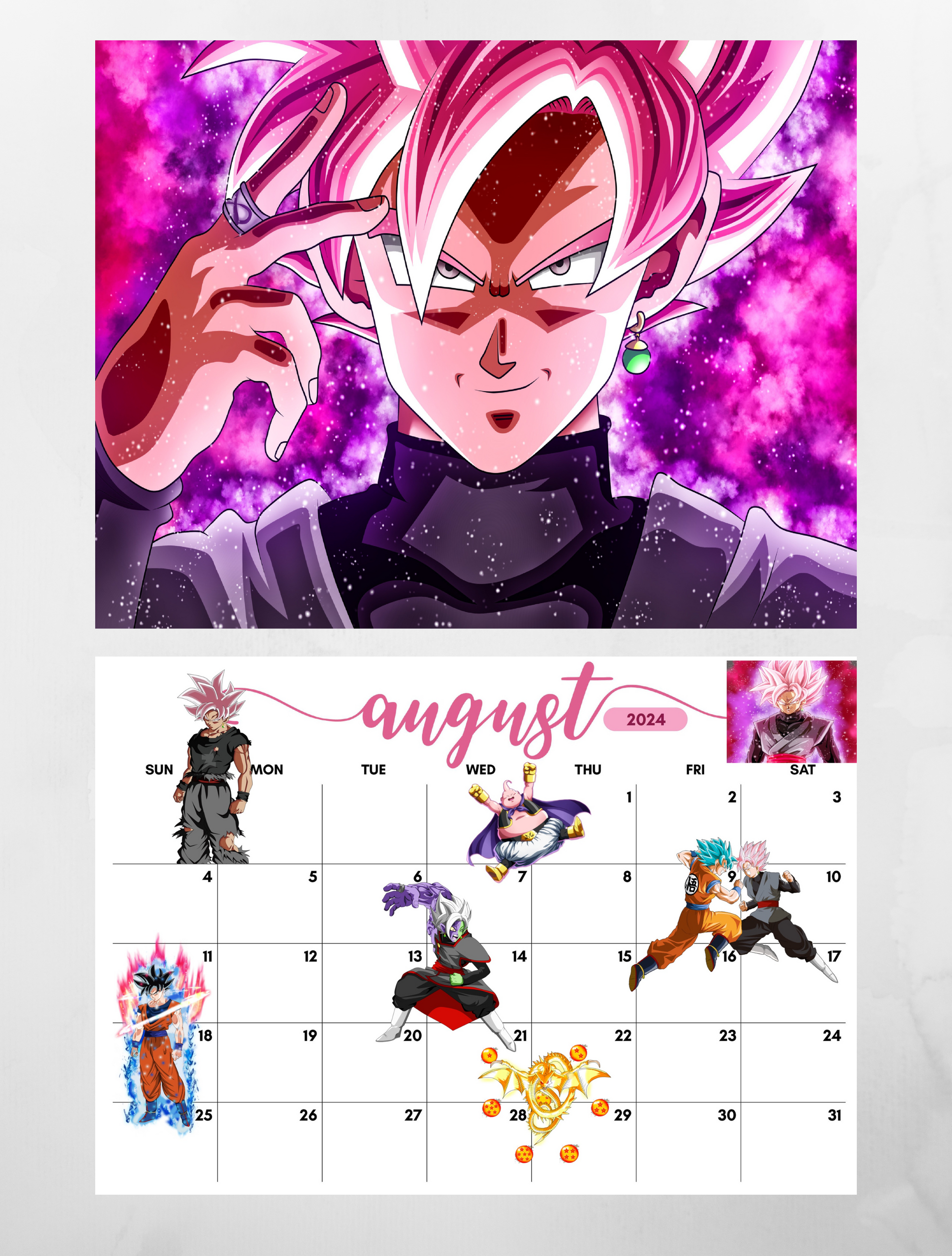 Dragon Ball Super 2023 Calendar, Month To View Square Wall Calendar ,  Official Product (Dragon Ball Super Square Calendar) : Danilo Promotions  LTD: : Books