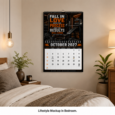 Gym Motivation 2027 Wall Calendar — 12 Months of Discipline, Strength & Results