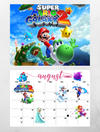 Super Mario Bros 2025 wall Calendar