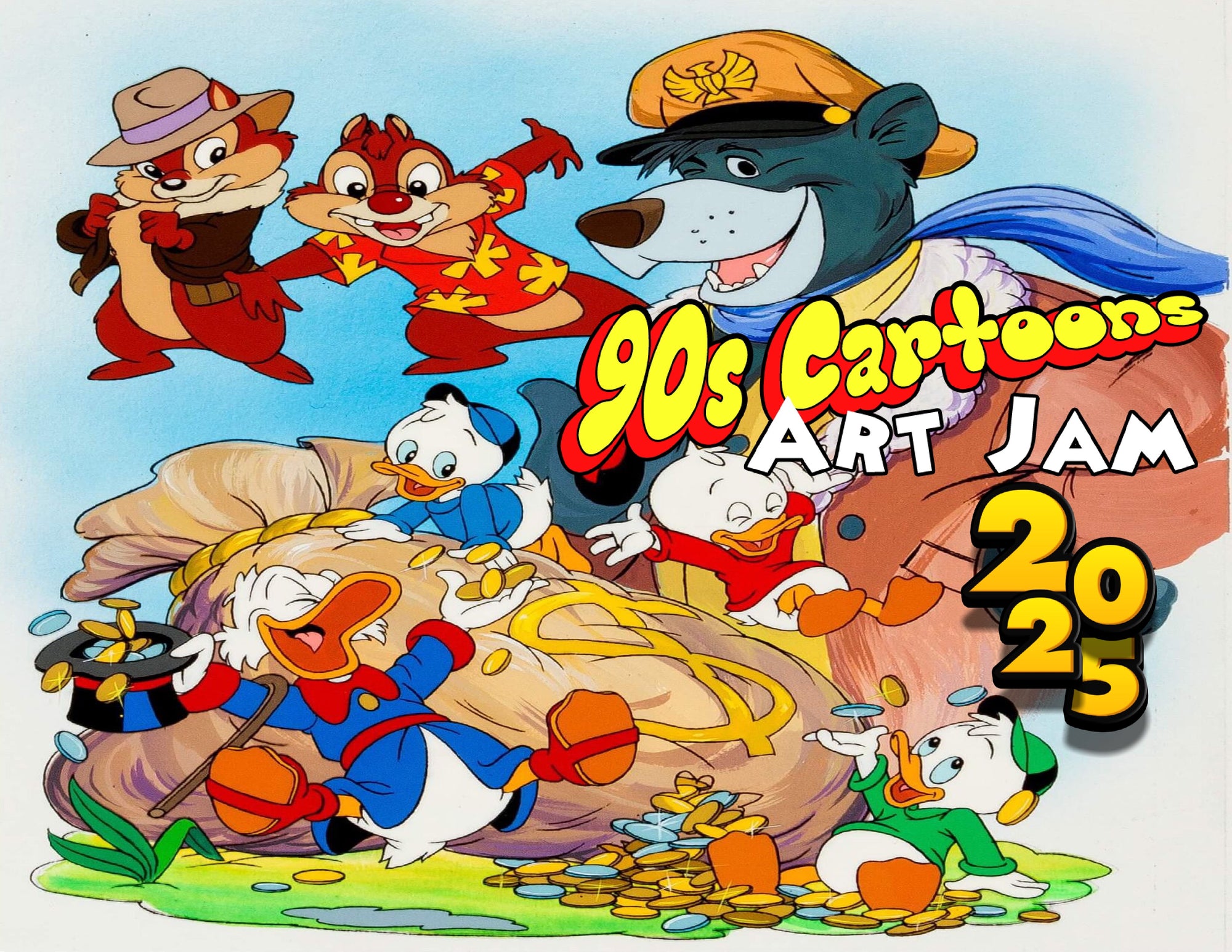 90’s Cartoons 2025 Wall Calendar