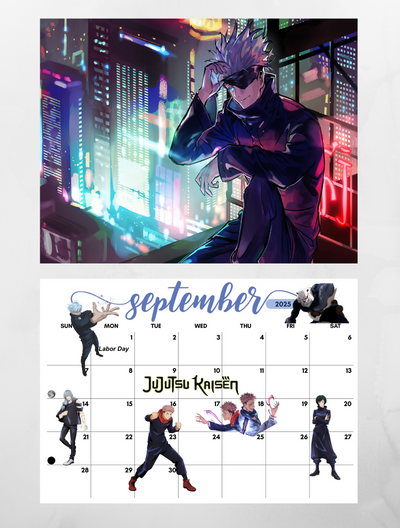 Jujutsu Kaisen 2025 Wall Calendar