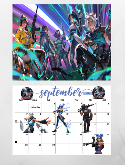 Valorant wall calendar