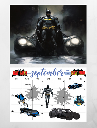 Batman wall calendar 2025