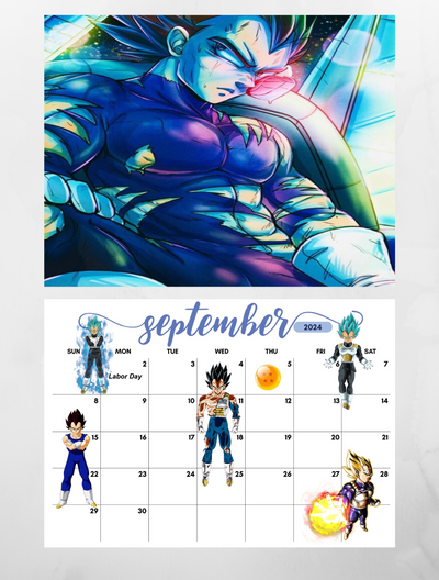 Dragonball Super Wall Calendar 2024