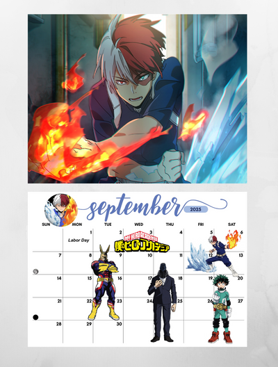 My Hero Academia 2025 Wall Calendar