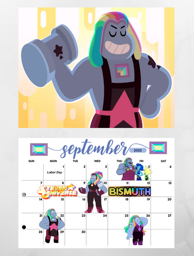 Steven Universe wall calendar 2025